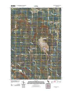 Pickford SE Michigan Historical topographic map, 1:24000 scale, 7.5 X 7.5 Minute, Year 2011