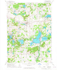 Pinckney Michigan Historical topographic map, 1:24000 scale, 7.5 X 7.5 Minute, Year 1965