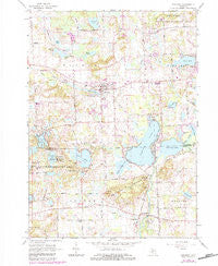 Pinckney Michigan Historical topographic map, 1:24000 scale, 7.5 X 7.5 Minute, Year 1965