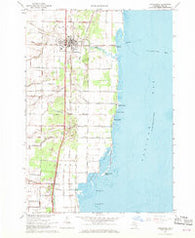 Pinconning Michigan Historical topographic map, 1:24000 scale, 7.5 X 7.5 Minute, Year 1967