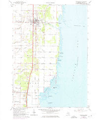 Pinconning Michigan Historical topographic map, 1:24000 scale, 7.5 X 7.5 Minute, Year 1967