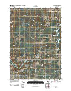 Platte River Michigan Historical topographic map, 1:24000 scale, 7.5 X 7.5 Minute, Year 2011