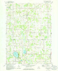 Pleasant Lake Michigan Historical topographic map, 1:24000 scale, 7.5 X 7.5 Minute, Year 1970