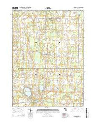 Pleasant Lake Michigan Historical topographic map, 1:24000 scale, 7.5 X 7.5 Minute, Year 2014
