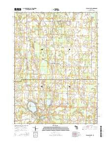 Pleasant Lake Michigan Historical topographic map, 1:24000 scale, 7.5 X 7.5 Minute, Year 2014