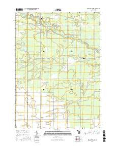 Pleasant Valley Michigan Current topographic map, 1:24000 scale, 7.5 X 7.5 Minute, Year 2016