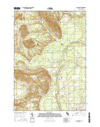 Pleasanton Michigan Current topographic map, 1:24000 scale, 7.5 X 7.5 Minute, Year 2017