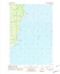 Point Aux Barques Michigan Historical topographic map, 1:25000 scale, 7.5 X 7.5 Minute, Year 1983