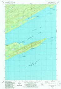 Point Houghton Michigan Historical topographic map, 1:24000 scale, 7.5 X 7.5 Minute, Year 1985