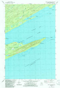 Point Houghton Michigan Historical topographic map, 1:24000 scale, 7.5 X 7.5 Minute, Year 1985
