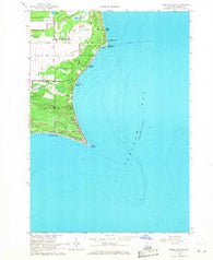 Point Lookout Michigan Historical topographic map, 1:24000 scale, 7.5 X 7.5 Minute, Year 1966