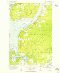 Point Mills Michigan Historical topographic map, 1:24000 scale, 7.5 X 7.5 Minute, Year 1954