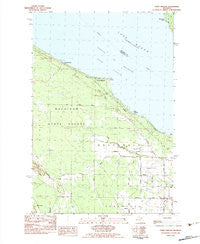 Point Nipigon Michigan Historical topographic map, 1:25000 scale, 7.5 X 7.5 Minute, Year 1982