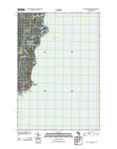 Point Aux Barques Michigan Historical topographic map, 1:24000 scale, 7.5 X 7.5 Minute, Year 2011