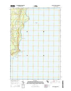 Point Aux Barques Michigan Historical topographic map, 1:24000 scale, 7.5 X 7.5 Minute, Year 2014