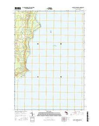 Point Aux Barques Michigan Current topographic map, 1:24000 scale, 7.5 X 7.5 Minute, Year 2016