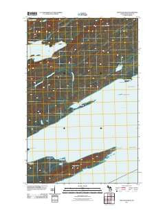 Point Houghton Michigan Historical topographic map, 1:24000 scale, 7.5 X 7.5 Minute, Year 2011