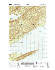 Point Houghton Michigan Current topographic map, 1:24000 scale, 7.5 X 7.5 Minute, Year 2017