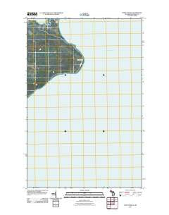 Point Isabelle Michigan Historical topographic map, 1:24000 scale, 7.5 X 7.5 Minute, Year 2011