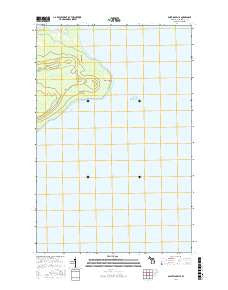 Point Isabelle Michigan Current topographic map, 1:24000 scale, 7.5 X 7.5 Minute, Year 2017