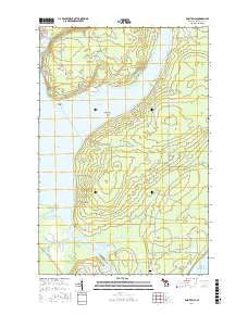 Point Mills Michigan Current topographic map, 1:24000 scale, 7.5 X 7.5 Minute, Year 2017