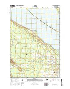Point Nipigon Michigan Current topographic map, 1:24000 scale, 7.5 X 7.5 Minute, Year 2017
