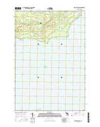 Point Patterson Michigan Current topographic map, 1:24000 scale, 7.5 X 7.5 Minute, Year 2016