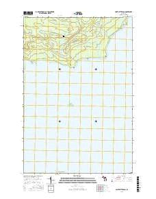 Point Patterson Michigan Current topographic map, 1:24000 scale, 7.5 X 7.5 Minute, Year 2016