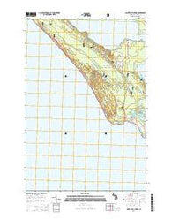 Pointe aux Chenes Michigan Historical topographic map, 1:24000 scale, 7.5 X 7.5 Minute, Year 2014