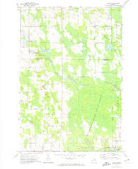 Polaski Michigan Historical topographic map, 1:24000 scale, 7.5 X 7.5 Minute, Year 1971
