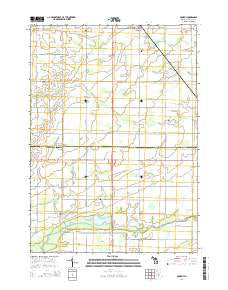 Pompeii Michigan Historical topographic map, 1:24000 scale, 7.5 X 7.5 Minute, Year 2014