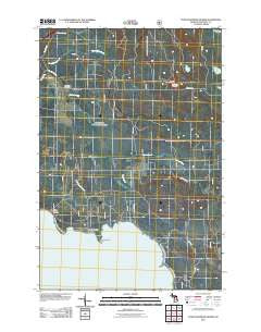 Pontchartrain Shores Michigan Historical topographic map, 1:24000 scale, 7.5 X 7.5 Minute, Year 2011