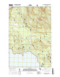 Pontchartrain Shores Michigan Current topographic map, 1:24000 scale, 7.5 X 7.5 Minute, Year 2017