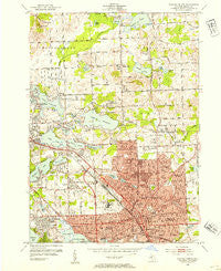 Pontiac North Michigan Historical topographic map, 1:24000 scale, 7.5 X 7.5 Minute, Year 1952