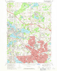 Pontiac North Michigan Historical topographic map, 1:24000 scale, 7.5 X 7.5 Minute, Year 1968