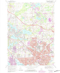 Pontiac North Michigan Historical topographic map, 1:24000 scale, 7.5 X 7.5 Minute, Year 1968