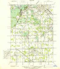 Pontiac South Michigan Historical topographic map, 1:31680 scale, 7.5 X 7.5 Minute, Year 1936
