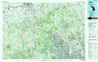 Pontiac Michigan Historical topographic map, 1:100000 scale, 30 X 60 Minute, Year 1985