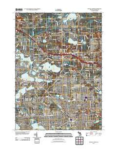 Pontiac North Michigan Historical topographic map, 1:24000 scale, 7.5 X 7.5 Minute, Year 2011