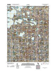 Pontiac South Michigan Historical topographic map, 1:24000 scale, 7.5 X 7.5 Minute, Year 2011
