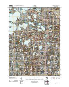 Pontiac South Michigan Historical topographic map, 1:24000 scale, 7.5 X 7.5 Minute, Year 2011