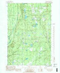 Poplar Lake Michigan Historical topographic map, 1:24000 scale, 7.5 X 7.5 Minute, Year 1985