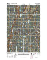 Poplar Lake Michigan Historical topographic map, 1:24000 scale, 7.5 X 7.5 Minute, Year 2011