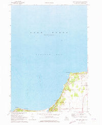 Port Austin West Michigan Historical topographic map, 1:24000 scale, 7.5 X 7.5 Minute, Year 1970