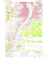 Port Huron Michigan Historical topographic map, 1:24000 scale, 7.5 X 7.5 Minute, Year 1968