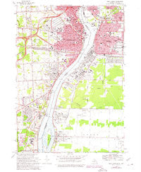 Port Huron Michigan Historical topographic map, 1:24000 scale, 7.5 X 7.5 Minute, Year 1968