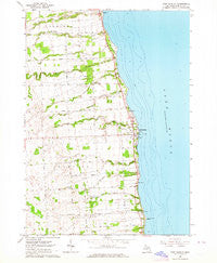 Port Sanilac Michigan Historical topographic map, 1:24000 scale, 7.5 X 7.5 Minute, Year 1963