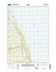Port Hope Michigan Current topographic map, 1:24000 scale, 7.5 X 7.5 Minute, Year 2016