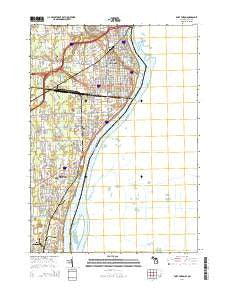 Port Huron Michigan Historical topographic map, 1:24000 scale, 7.5 X 7.5 Minute, Year 2014