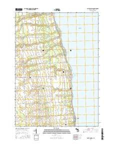 Port Sanilac Michigan Current topographic map, 1:24000 scale, 7.5 X 7.5 Minute, Year 2016